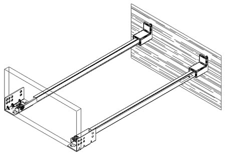 cabinet track installation illustration